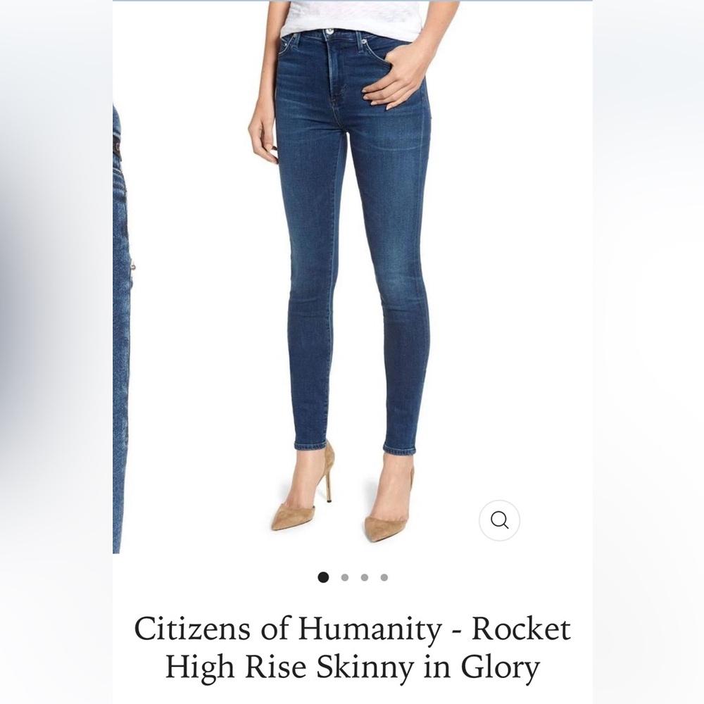 Citizens Of Humanity Rocket Ankle High Rise skinny jeans, size 28.